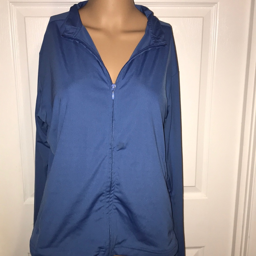 Nike blue zip up sweater